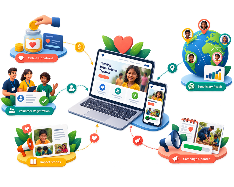 NGO Website Development Company in India