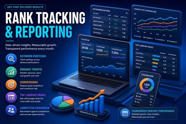 Rank Tracking and Monthly Reporting - SEO Company in India